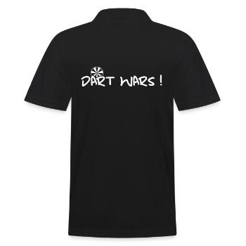 Dart Dartspieler bullseye darten - Männer Poloshirt - Schwarz - Hinten - Kai (181cm)