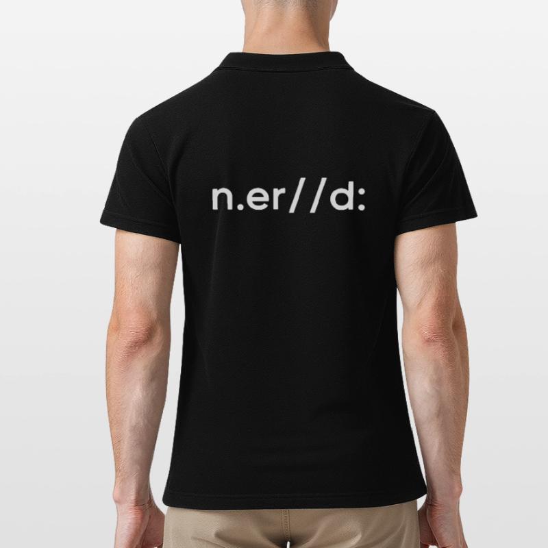 nerd coder online gaming gamer IT-experte Männer Poloshirt