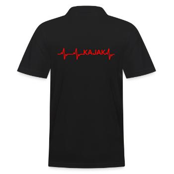 Kayak Canoe PaddlingKayak Heartbeat - Men's Polo Shirt - black - Back - Kai (181cm)