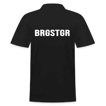 bergsteiger klettern bergfex - Männer Poloshirt - Schwarz - Hinten - Kai (181cm)