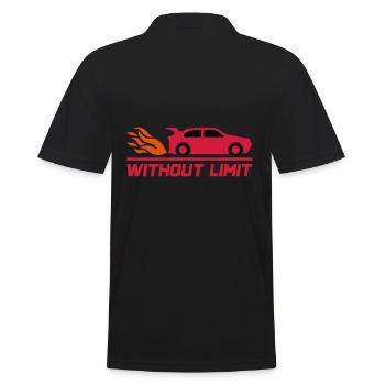 Sans limite (voiture de sport) - Polo Homme - noir - Dos - Kai (181cm)