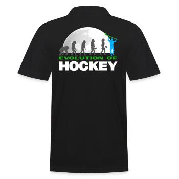 hockey feldhockey hockey-evolution fieldhockey - Männer Poloshirt - Schwarz - Hinten - Kai (181cm)
