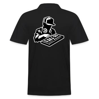 Producteur de hip-hop (AVC) - Polo Homme - noir - Dos - Kai (181cm)