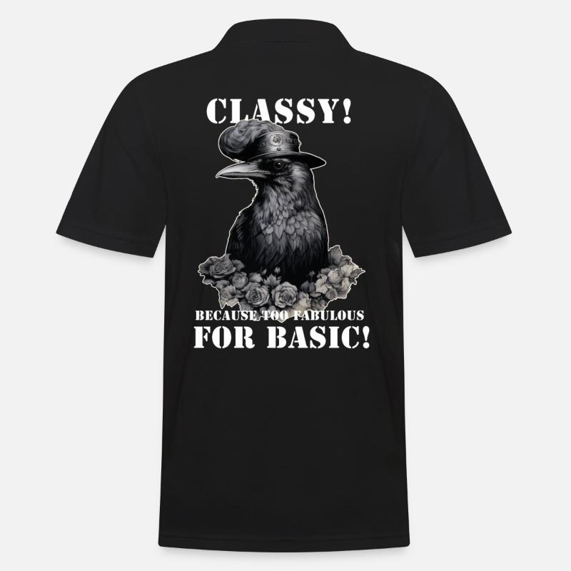 Corbeau steampunk - Polo Homme - noir