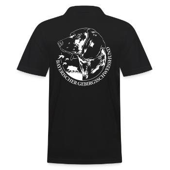 BAVARIAN MOUNTAIN SWEAT DOG Hunting Dogs Wilsigns - Men's Polo Shirt - black - Back - Kai (181cm)