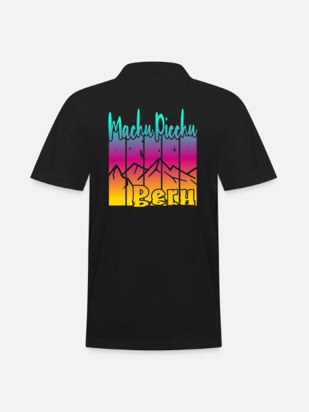 Machu Picchu Pérou - Polo Homme - noir