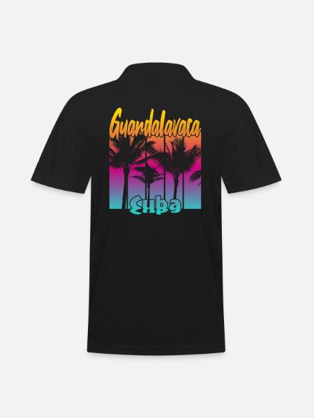 Guardalavaca Cuba - Männer Poloshirt - Schwarz