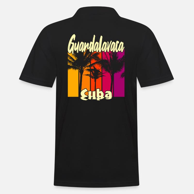 Guardalavaca Cuba - Männer Poloshirt - Schwarz