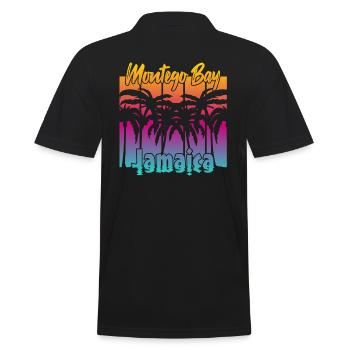 Montego Bay Jamaïque - Polo Homme - noir - Dos - Kai (181cm)