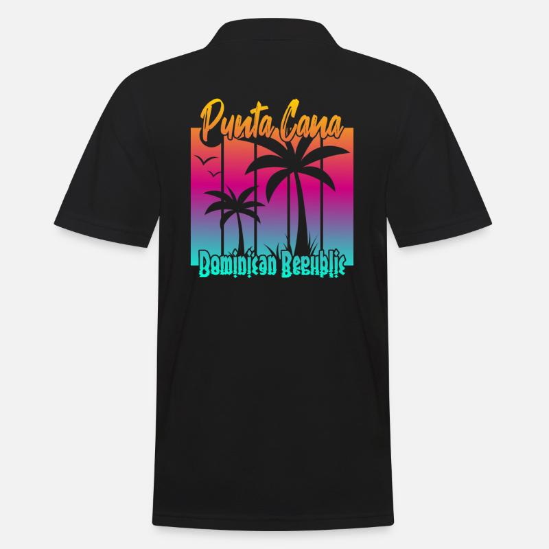 Punta Cana - Männer Poloshirt - Schwarz