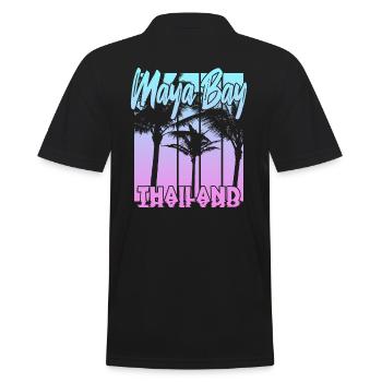 Maya Bay Thaïlande - Polo Homme - noir - Dos - Kai (181cm)