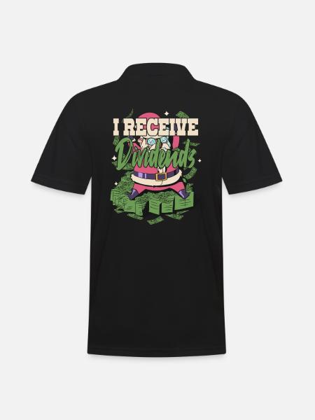I Receive Dividends - Men's Polo Shirt - black