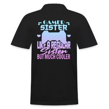Sœur Gamer - Polo Homme - noir - Dos - Kai (181cm)