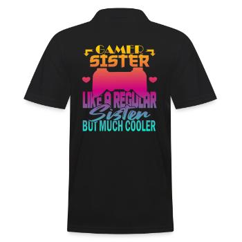 Sœur Gamer - Polo Homme - noir - Dos - Kai (181cm)