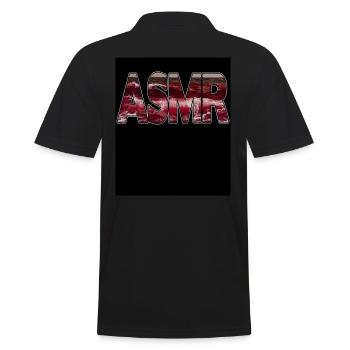 ASMR Waves Sea - Men's Polo Shirt - black - Back - Kai (181cm)
