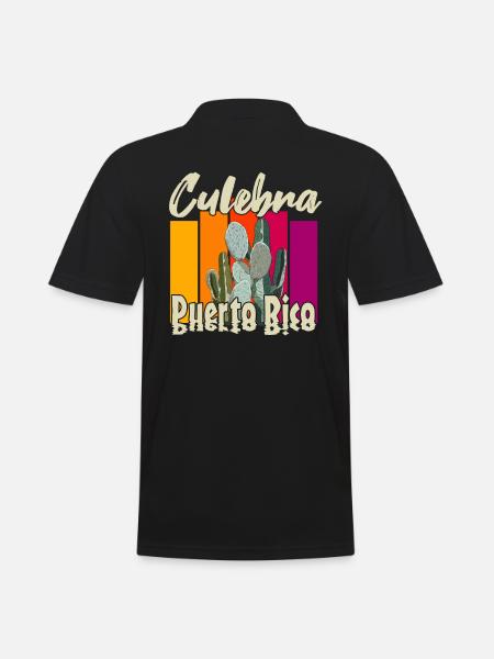 Culebra Puerto Rico - Männer Poloshirt - Schwarz