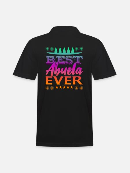 Best Abuela Ever - Men's Polo Shirt - black