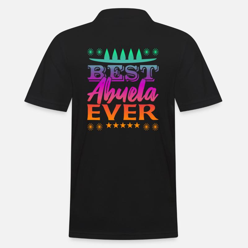Best Abuela Ever - Männer Poloshirt - Schwarz