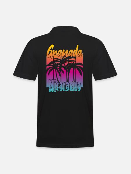 Granada Nicaragua - Men's Polo Shirt - black