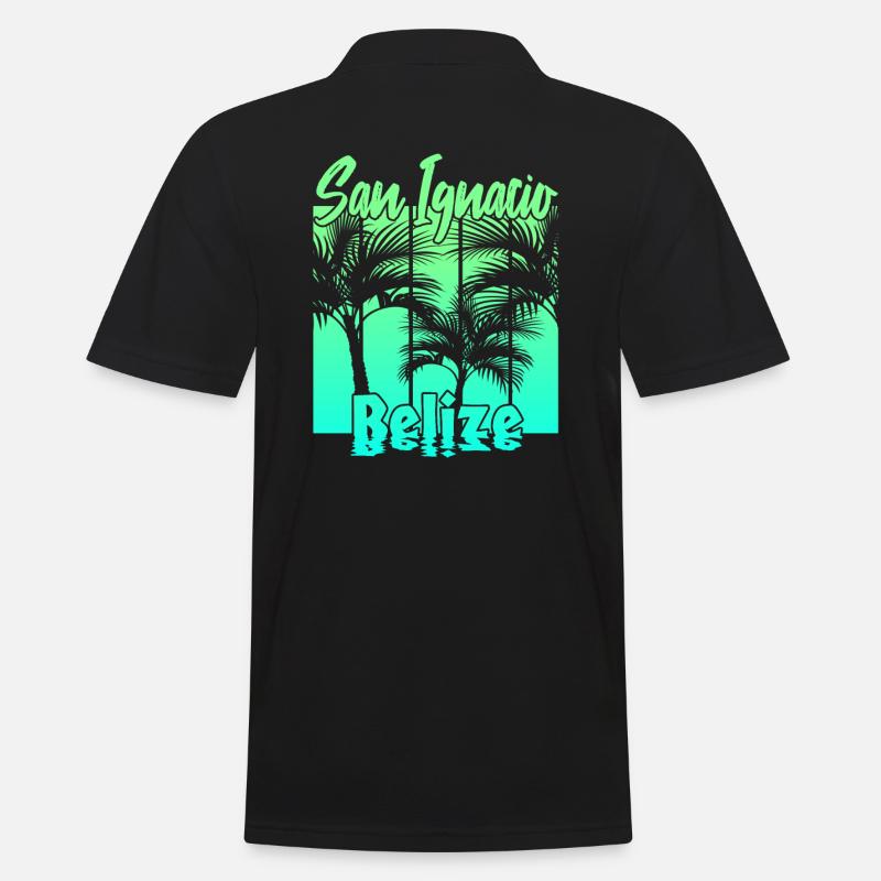 San Ignacio Belize - Männer Poloshirt - Schwarz