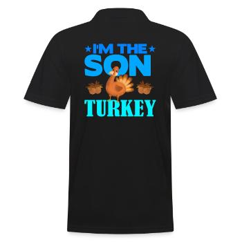 I'm the Son Turkey - Männer Poloshirt - Schwarz - Hinten - Kai (181cm)
