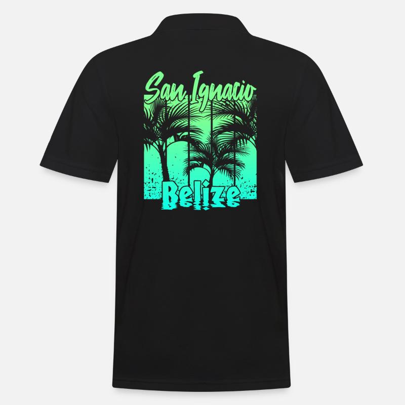 San Ignacio Belize - Männer Poloshirt - Schwarz