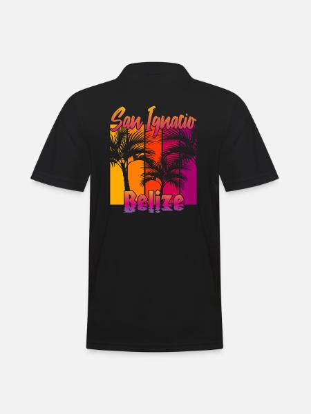 San Ignacio Belize - Men's Polo Shirt - black