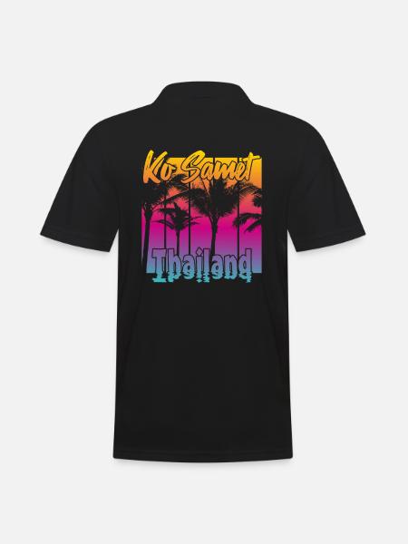 Ko Samet Thailand - Men's Polo Shirt - black