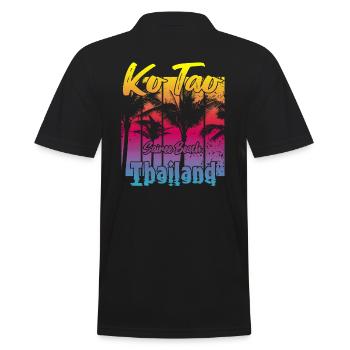 Ko Tao Sairee Beach Thaïlande - Polo Homme - noir - Dos - Kai (181cm)