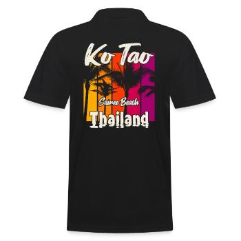 Ko Tao Sairee Beach Thaïlande - Polo Homme - noir - Dos - Kai (181cm)