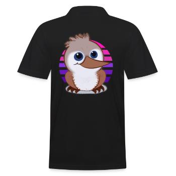 Dessin Kookaburra - Polo Homme - noir - Dos - Kai (181cm)