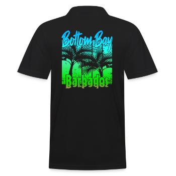 Bottom Bay Barbados - Men's Polo Shirt - black - Back - Kai (181cm)
