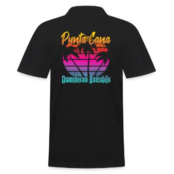 Punta Cana République dominicaine - Polo Homme - noir - Dos - Kai (181cm)