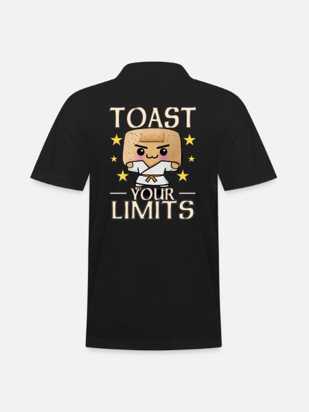 Toast Your Limits - Toast - Men's Polo Shirt - black