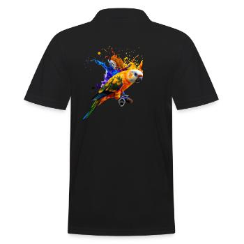 Parrot - Color explosion - Men's Polo Shirt - black - Back - Kai (181cm)