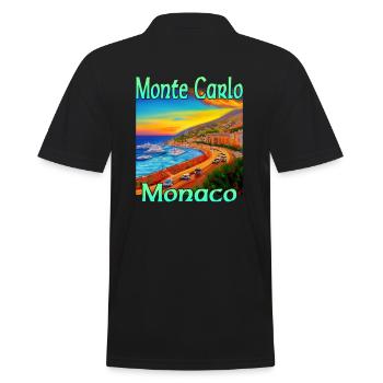 Monte Carlo Sunset à Monaco - Polo Homme - noir - Dos - Kai (181cm)