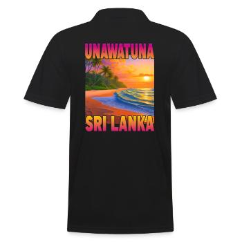 Unawatuna Sunset - Sri Lanka - Polo Homme - noir - Dos - Kai (181cm)