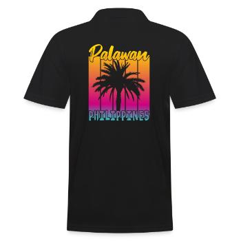Palawan Philippines Coucher de soleil - Polo Homme - noir - Dos - Kai (181cm)