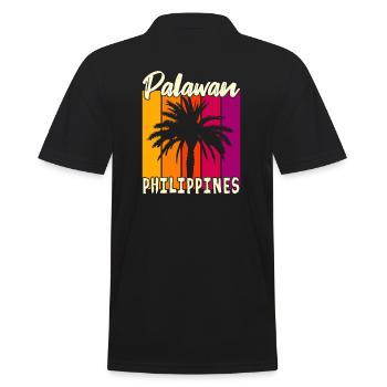 Palawan Philippines Coucher de soleil - Polo Homme - noir - Dos - Kai (181cm)