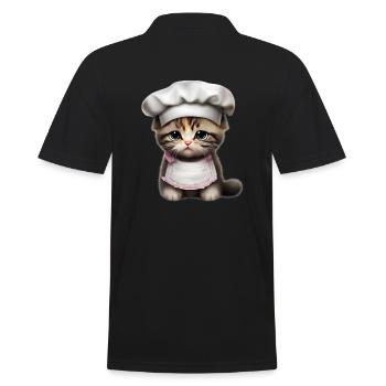 Chef Chat - Polo Homme - noir - Dos - Kai (181cm)