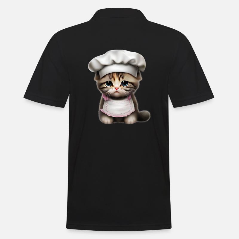 Chef Chat - Polo Homme - noir