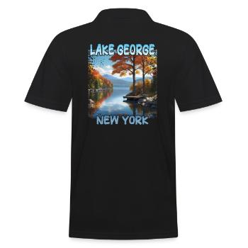 Lake George, New York - Polo Homme - noir - Dos - Kai (181cm)