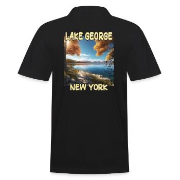 Lake George, New York - Polo Homme - noir - Dos - Kai (181cm)