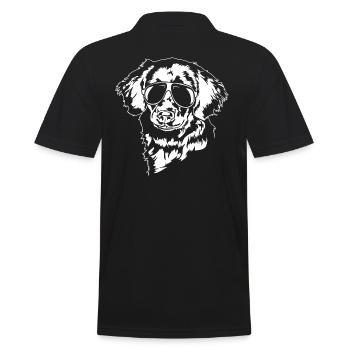 Chien cool Stabjihoun Stabyhoun Wilsigns - Polo Homme - noir - Dos - Kai (181cm)