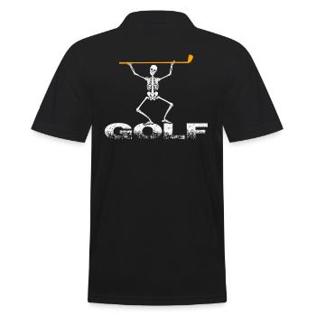 Golf Halloween Golf Party Golfeur avec Golf Club - Polo Homme - noir - Dos - Kai (181cm)