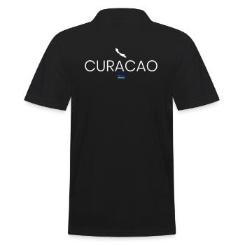 Insel Curacao Urlaub - Männer Poloshirt - Schwarz - Hinten - Kai (181cm)