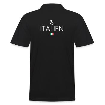 Italien Urlaub - Männer Poloshirt - Schwarz - Hinten - Kai (181cm)