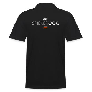 Spiekeroog Urlaub - Männer Poloshirt - Schwarz - Hinten - Kai (181cm)