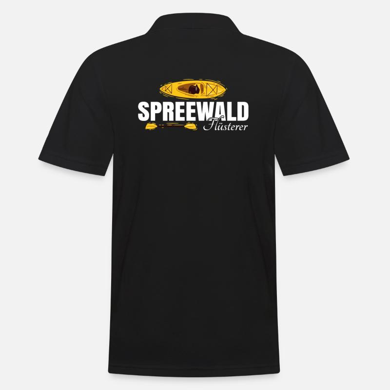 Spreewald Flüsterer - Männer Poloshirt - Schwarz