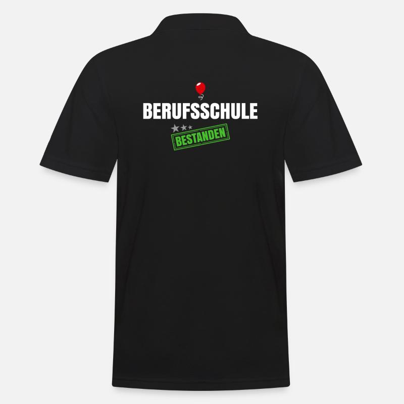 Berufsschule Bestanden - Männer Poloshirt - Schwarz